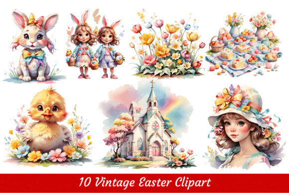 Download Vintage Easter Clipart Sublimation - Clipart Collection