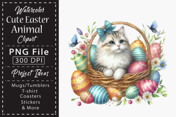 Download Watercolor Cute Easter Animal Clipart - Clipart Collection