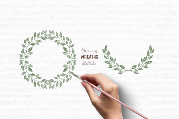 Download Hand-drawn Greenery Clipart - Clipart Collection
