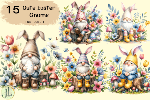 Download Cute Easter Gnome Sublimation Clipart - Clipart Collection