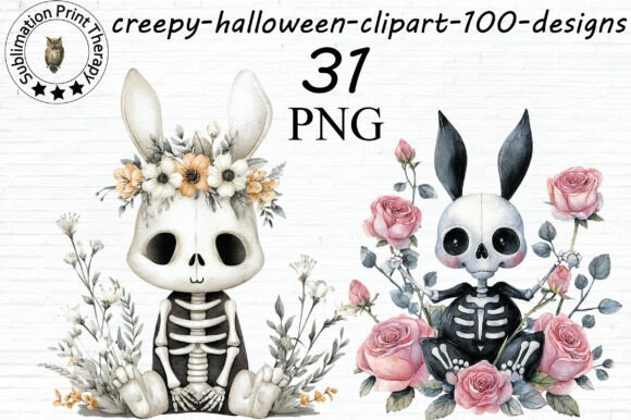 Download Creepy Halloween Bunny Clipart PNG - Clipart Collection