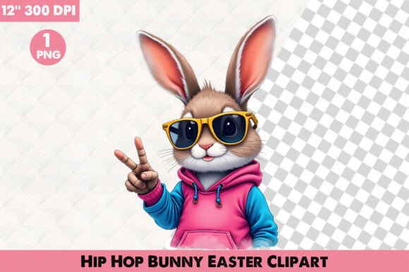 Download Hip Hop Bunny Easter Clipart - Clipart Collection