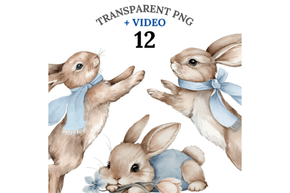 Download 12 Boho Bunny Clipart - Clipart Collection
