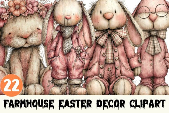 Download Farmhouse Easter Decor Clipart. - Clipart Collection