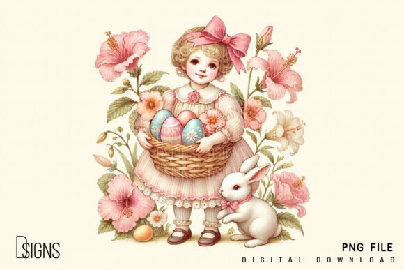 Download Vintage Easter Clipart Spring Flowers - Clipart Collection