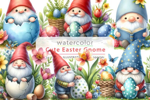 Download Cute Easter Gnome Sublimation Clipart - Clipart Collection