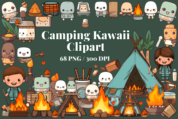 Download Camping Kawaii Clipart Cute PNG / Hiking - Clipart Collection