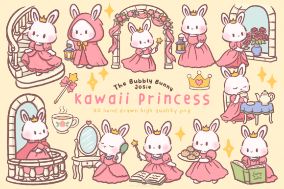 Download Kawaii Princess Bunny Clipart - Clipart Collection