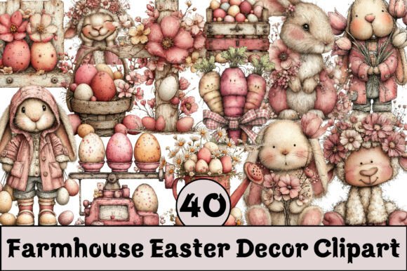 Download Farmhouse Easter Decor Clipart - Clipart Collection