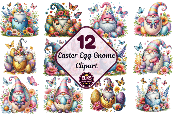 Download Easter Egg Gnome Sublimation Clipart - Clipart Collection