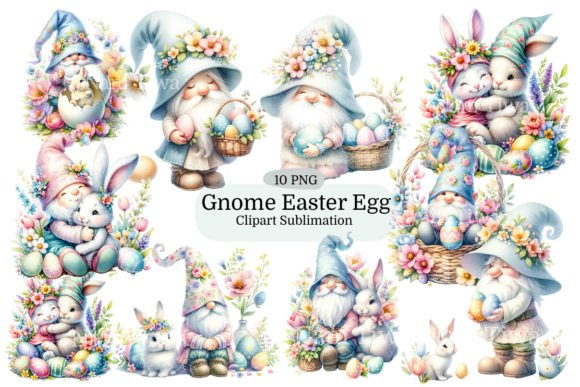 Download Cute Easter Gnome Sublimation Clipart - Clipart Collection