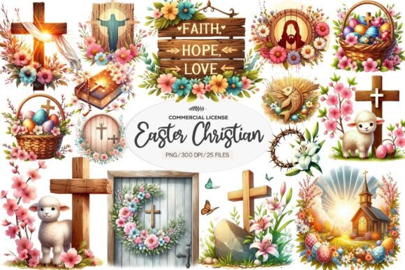 Download Christian Rustic Easter Clipart - Clipart Collection