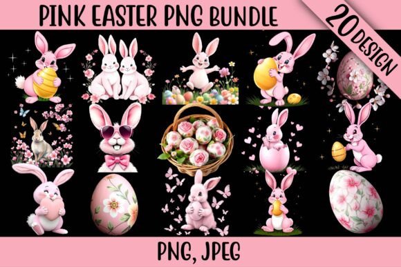 Download Pink Easter ClipArt's PNG Bundle - Clipart Collection