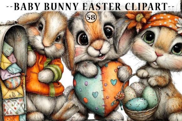 Download Baby Bunny Easter Clipart - Clipart Collection