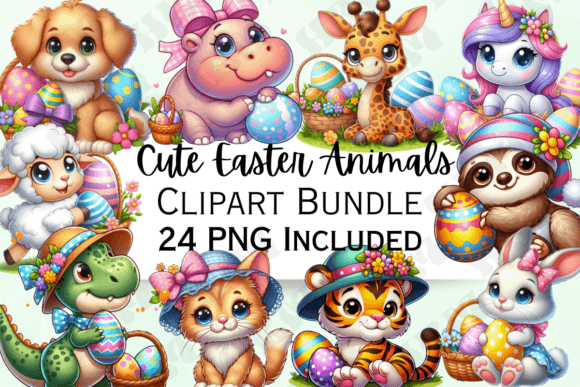 Download Cute Easter Animals Clipart - Clipart Collection