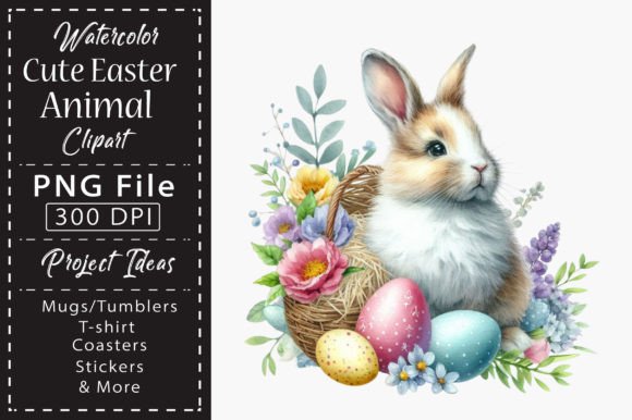 Download Watercolor Cute Easter Animal Clipart - Clipart Collection