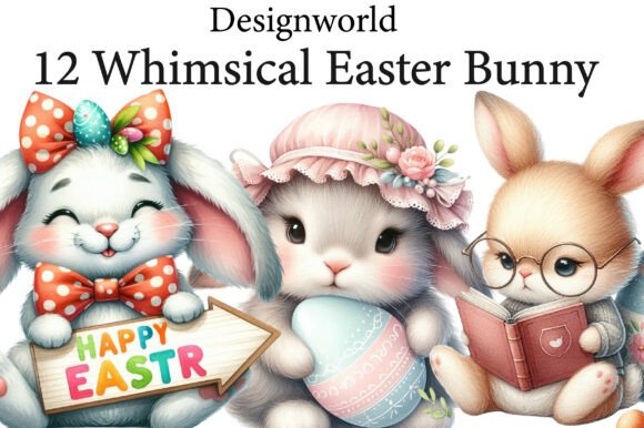 Download Whimsical Easter Bunny Clipart - Easter bunny clipart Collection