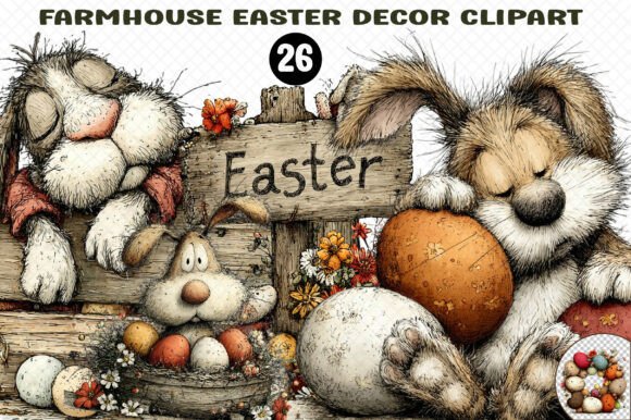 Download Farmhouse Easter Decor Clipart - Clipart Collection