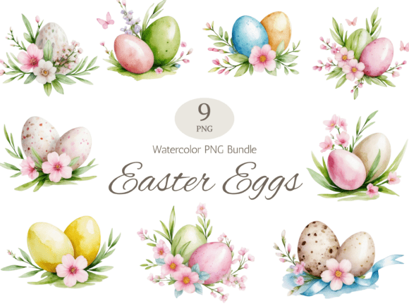 Download Easter Egg Clipart Bundle PNGs - Clipart Collection