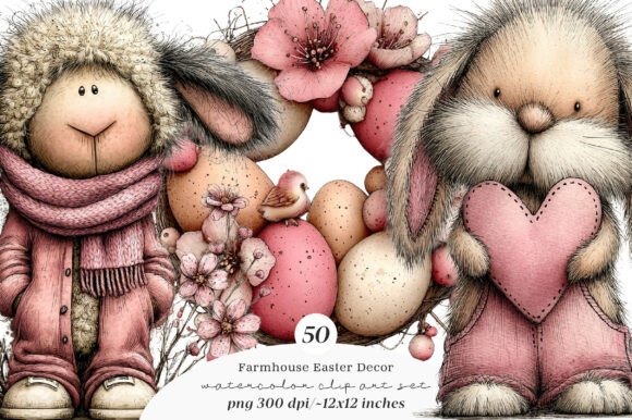 Download Farmhouse Easter Decor Clipart - Clipart Collection