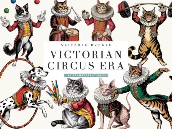 Download Victorian Circus Era Animal Clipart - Clipart Collection