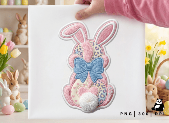 Download Faux Crochet Easter Bunny Png - Premium Bundle