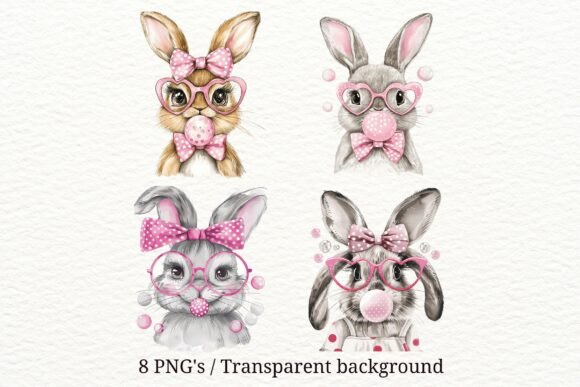 Download 8 Bubblegum Bunny PNG Clipart - Clipart Collection