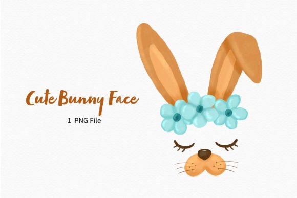 Download Cute Bunny Face Clipart Baby Easter Png - Clipart Collection