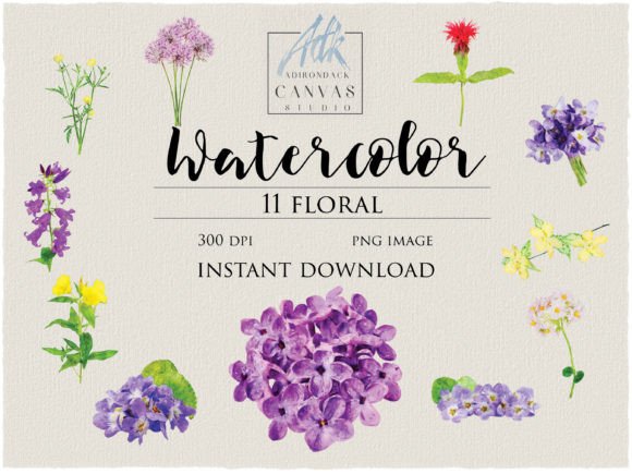 Download Watercolor Floral Clipart - Clipart Collection