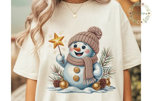 Download Festive Snowman Star Glow PNG Clipart - Clipart Collection
