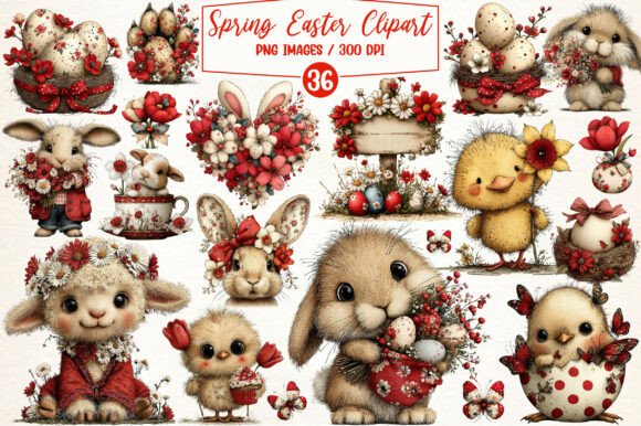 Download Spring Easter Watercolor Clipart - Clipart Collection