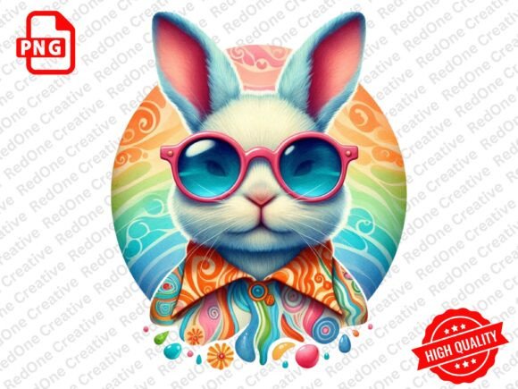 Download Groovy Retro Easter Clipart PNG - Clipart Collection