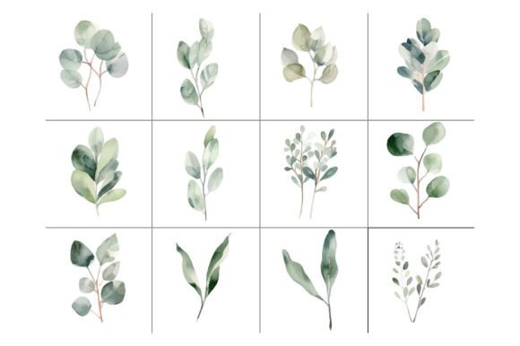 Download Baby Blue Eucalyptus - Greenery Clipart. - Clipart Collection